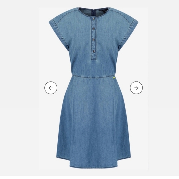 🇺🇸 Armani Exchange NWTs Short Denim Dress - Picture 4 of 12